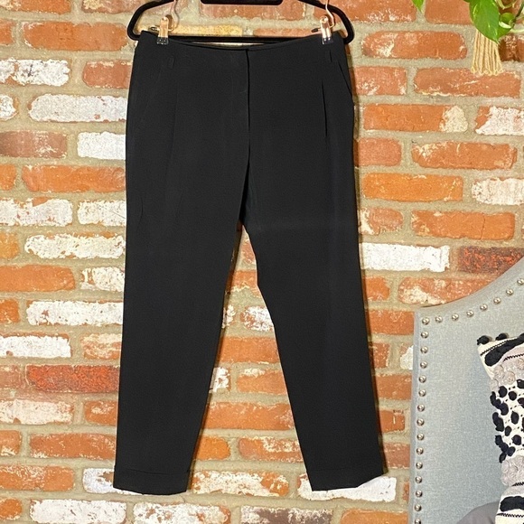 Weekend by Maxmara Black Sella Cropped Pants size 8 - Picture 2 of 10